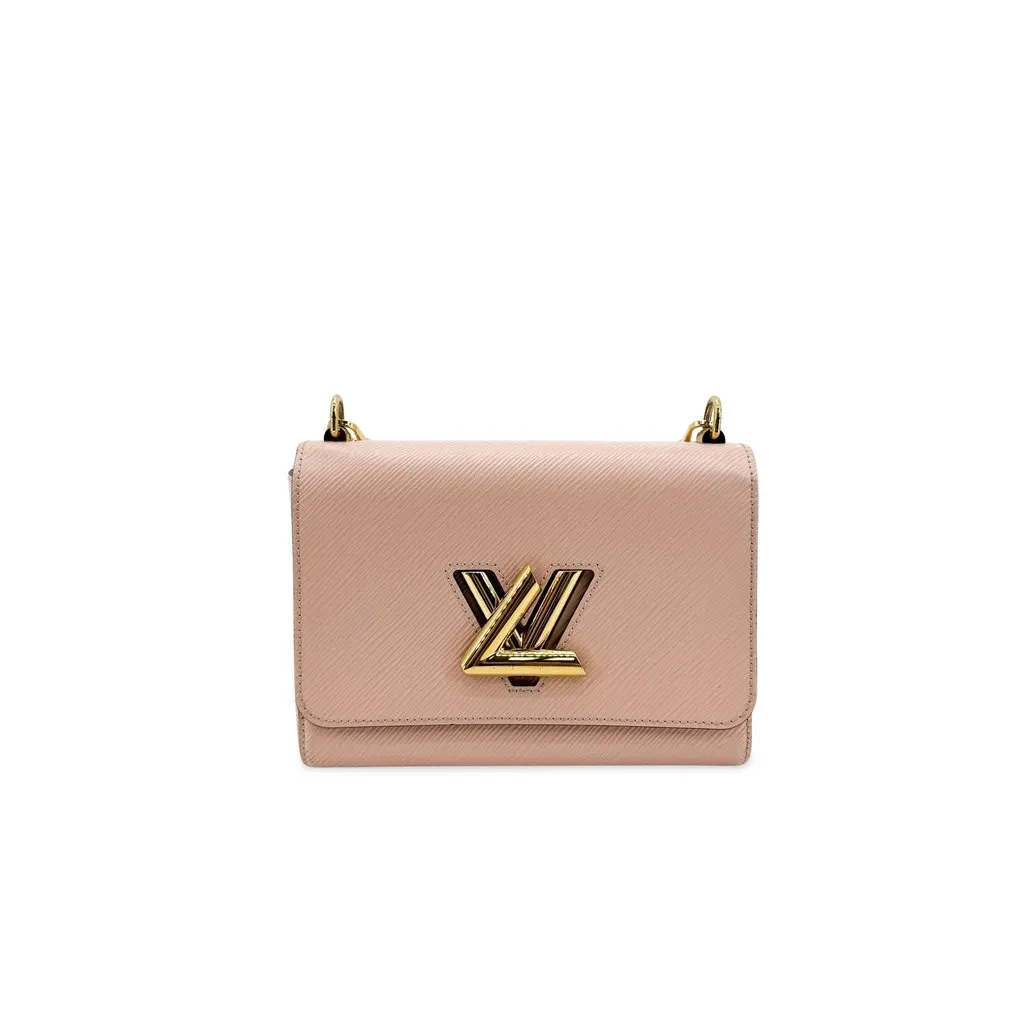 Louis Vuitton Epi Twist PM Pink Gold Hardware Gold Leather Good - Front View