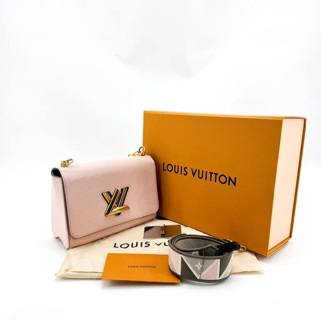 Louis Vuitton Epi Twist PM Pink Gold Hardware Gold Leather Good - Back View