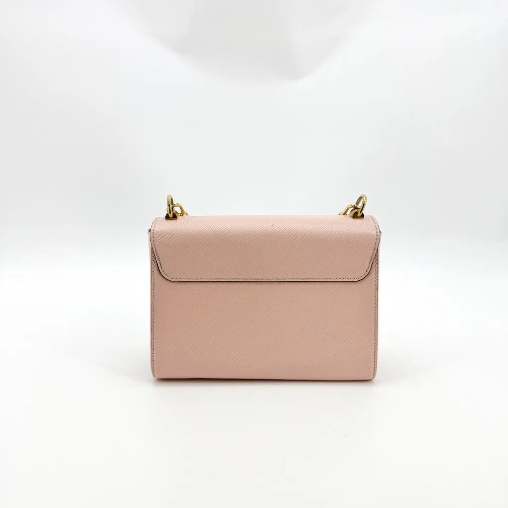 Louis Vuitton Epi Twist PM Pink Gold Hardware Gold Leather Good - Inside View