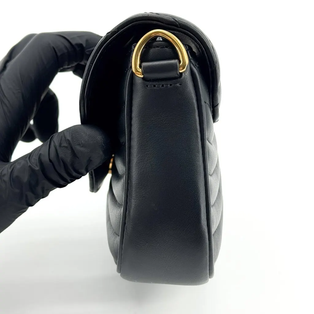 Louis Vuitton New Wave Chain Pochette Black Black Leather Good - Box View