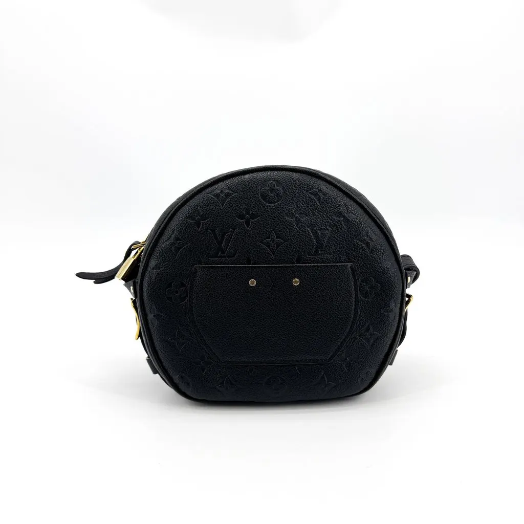 Louis Vuitton Monogram Empreinte Boite Chapeau Souple PM Black Black Leather Good - Back View
