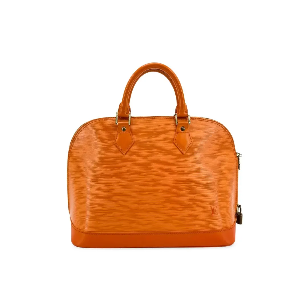 Louis Vuitton Epi Alma PM Orange Orange Leather Good - Front View