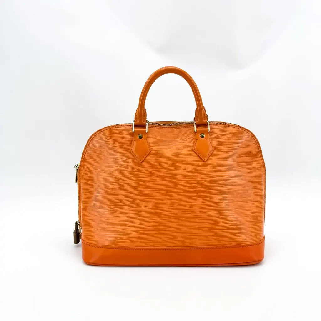 Louis Vuitton Epi Alma PM Orange Orange Leather Good - Back View