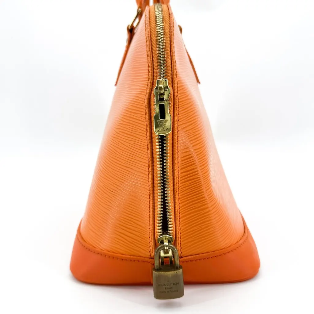 Louis Vuitton Epi Alma PM Orange Orange Leather Good - Inside View