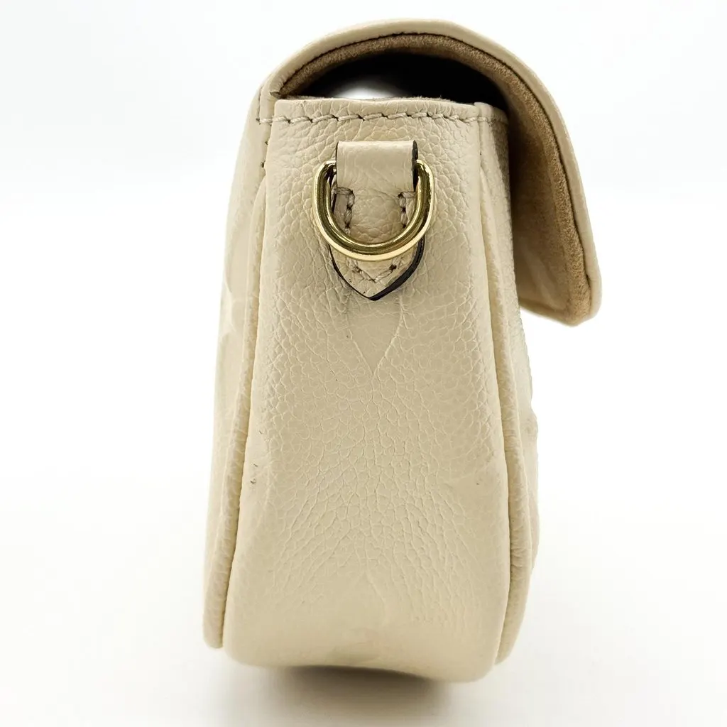 Louis Vuitton Monogram Empreinte Easy Pouch On Strap Cream Beige Leather Good - Box View