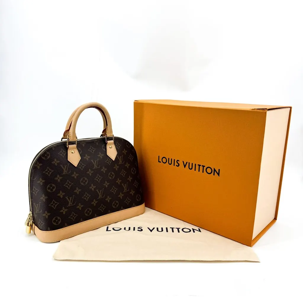 Louis Vuitton Alma PM Monogram Beige Canvas Very good - Back View