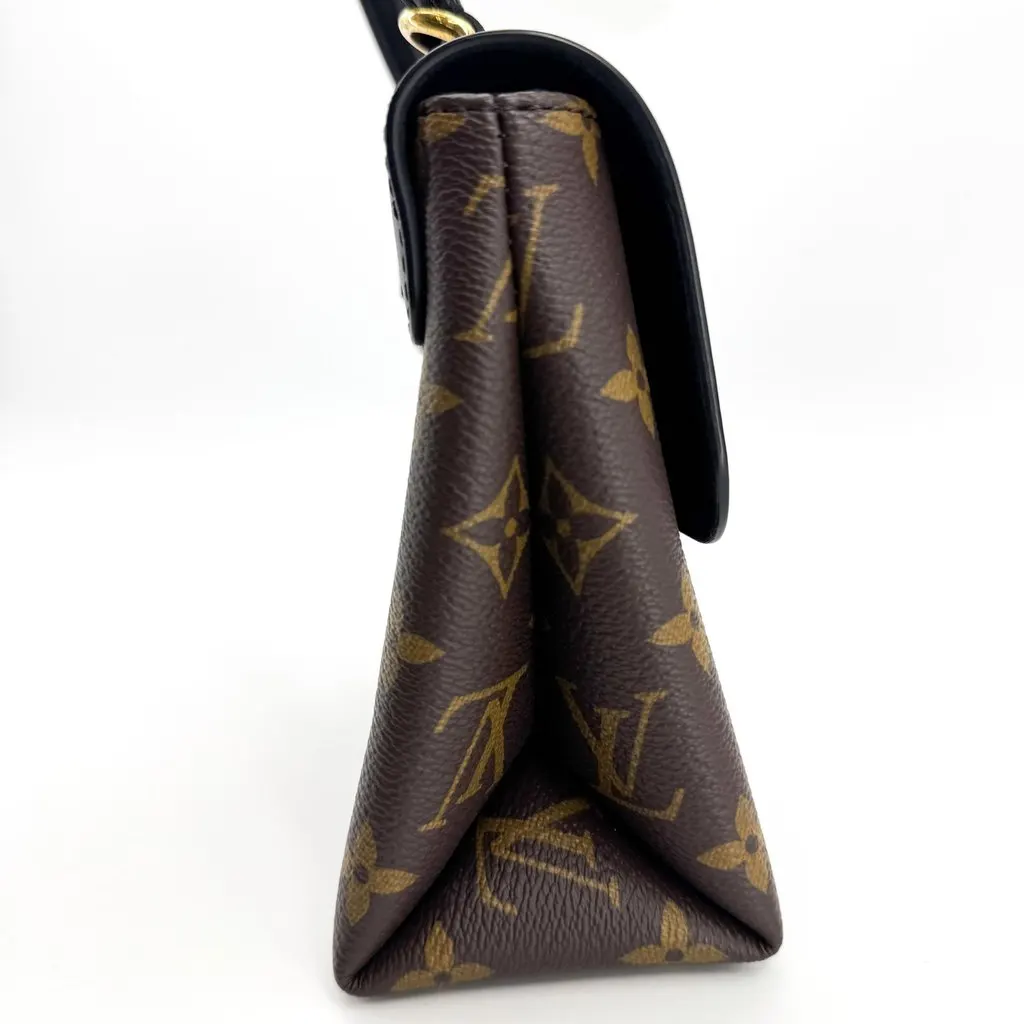 Louis Vuitton Monogram One Handle Flap Bag PM Black Black Canvas Very good - Box View