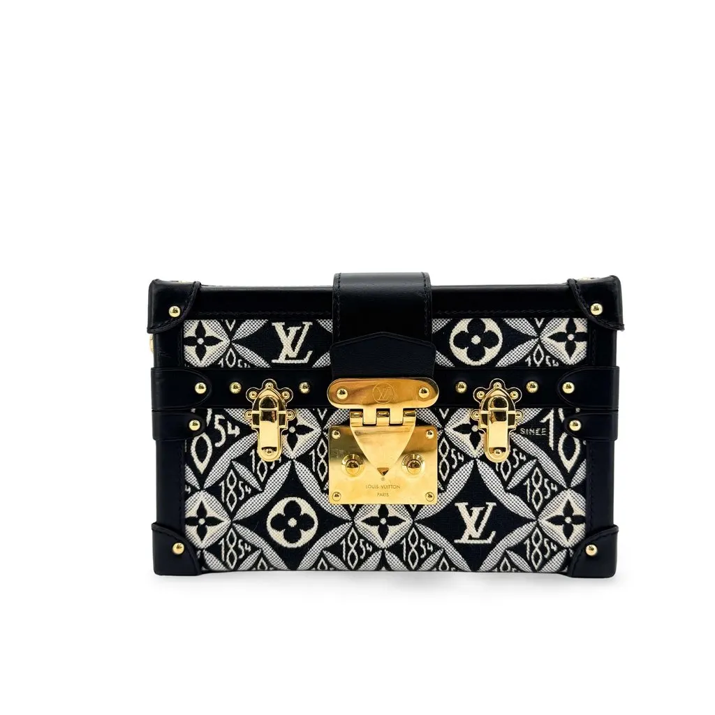 Louis Vuitton Petite Malle Since 1854 Black Black Jacquard Very good - Front View