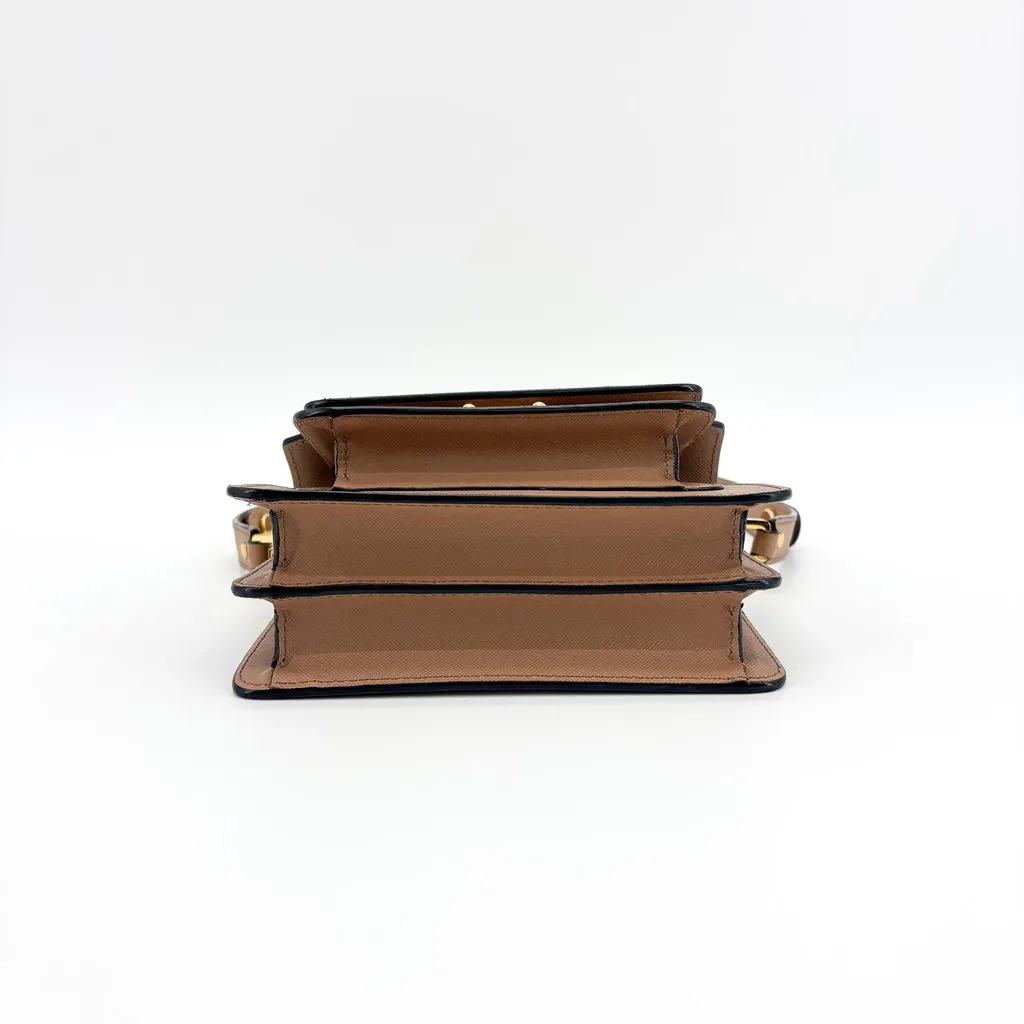 Marni Saffiano Trunk Bag Medium Beige Beige Leather Very good - Box View