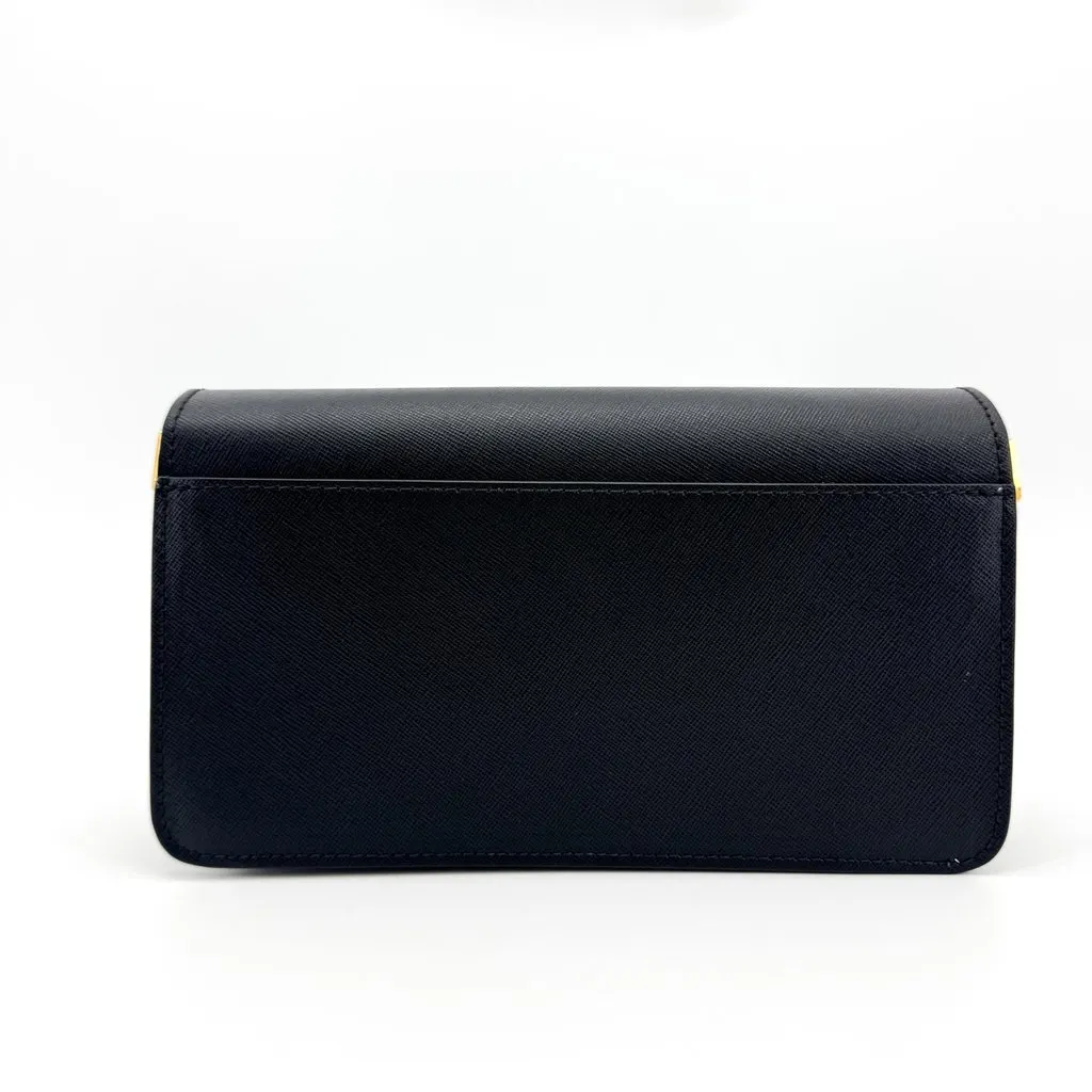 Marni Trunk Saffiano Mini Shoulder Bag Black Black Leather Very good - Inside View