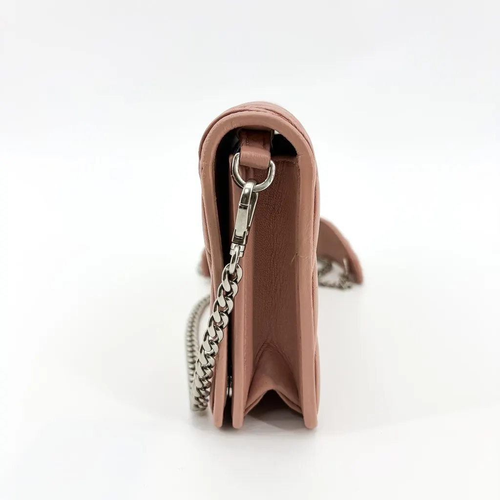 Miu Miu Matelasse Leather Chain Shoulder Bag Pink Pink Leather Good - Box View