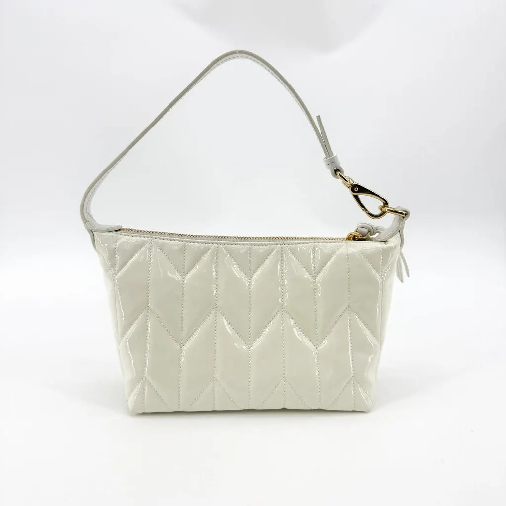 Miu Miu Spirit Patent Leather Mini Shoulder Bag White Leather Very good - Inside View