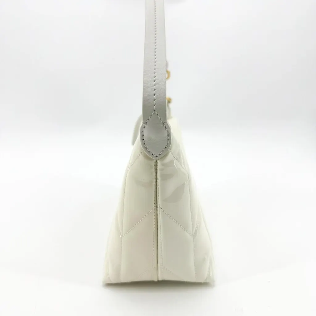 Miu Miu Spirit Patent Leather Mini Shoulder Bag White Leather Very good - Model View