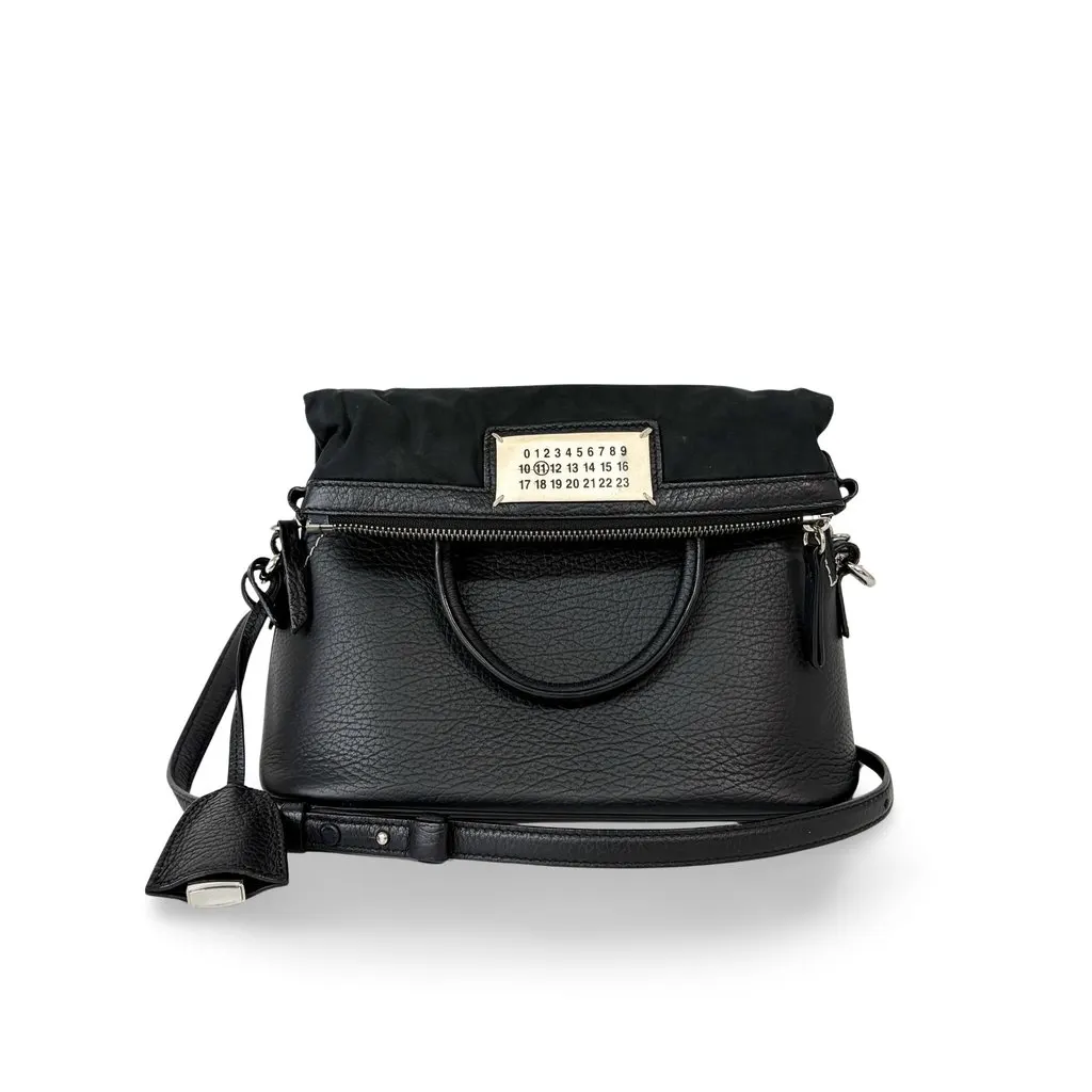 Maison Margiela 5AC Micro Shoulder Bag Black MultiColor Leather Fair - Front View