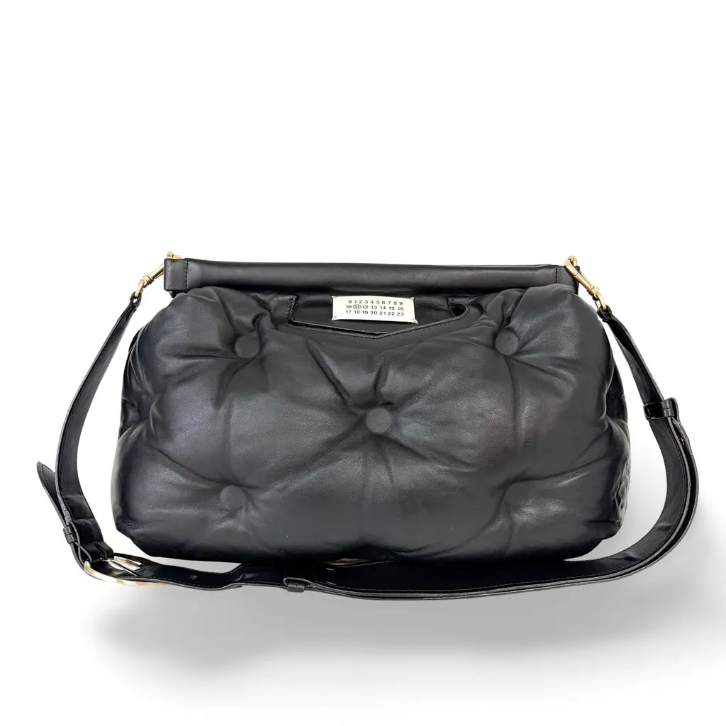 Maison Margiela Glam Slam Medium Shoulder Bag Black MultiColor Leather Good - Front View