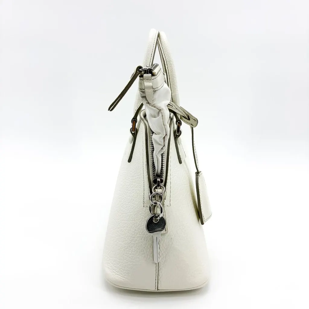 Maison Margiela 5AC Mini Handbag White White Leather Good - Box View