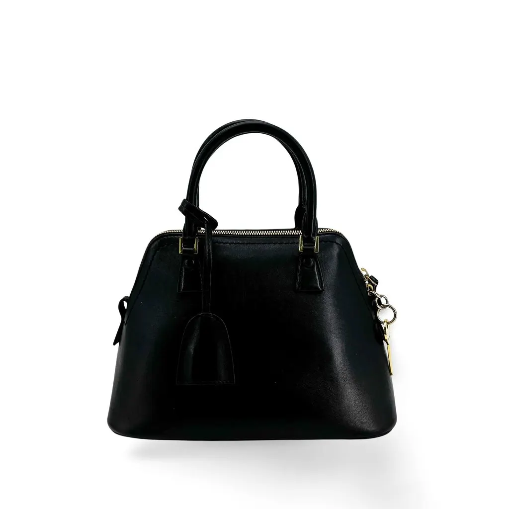 Maison Margiela 5AC Mini Tote Bag in Black Black Leather Good - Front View