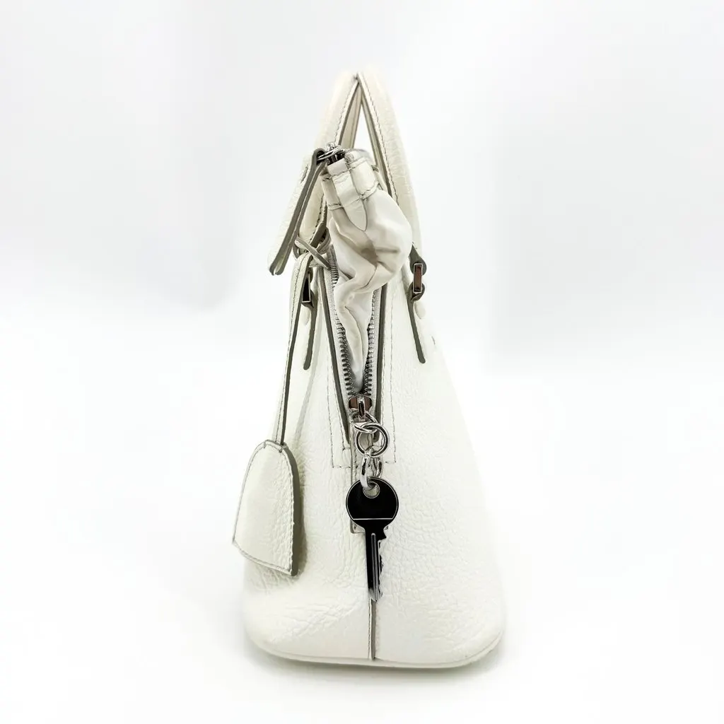 Maison Margiela 5AC Micro Shoulder Bag White White Leather Very good - Box View