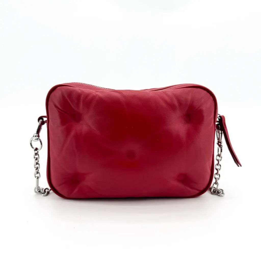 Maison Margiela Glam Slam Small Camera Bag Red Red Leather Very good - Back View