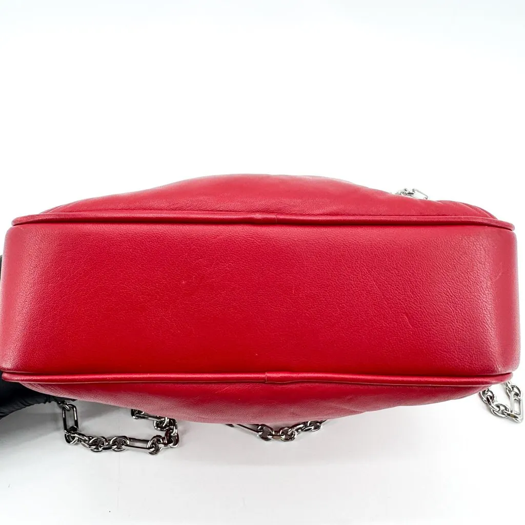 Maison Margiela Glam Slam Small Camera Bag Red Red Leather Very good - Box View