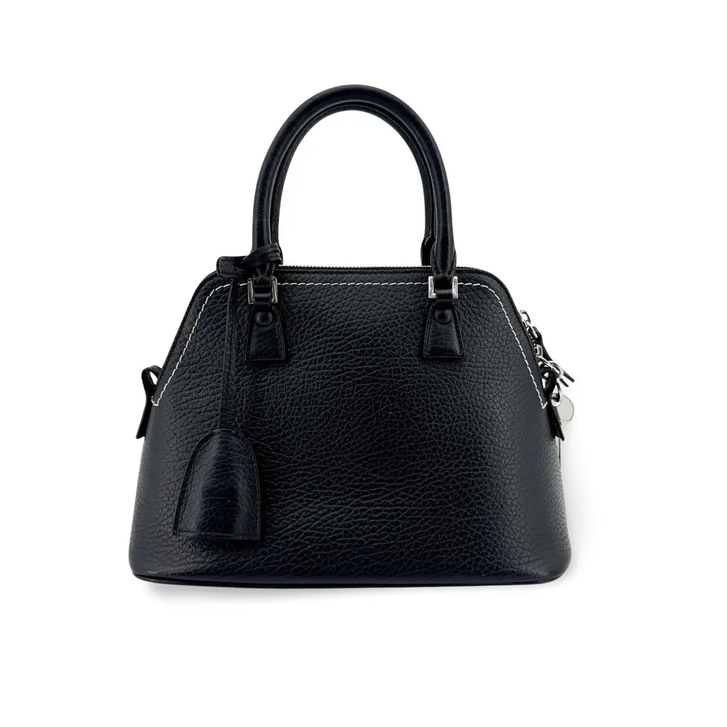 Maison Margiela 5AC Baby Tote Bag Black Black Leather Very good - Front View