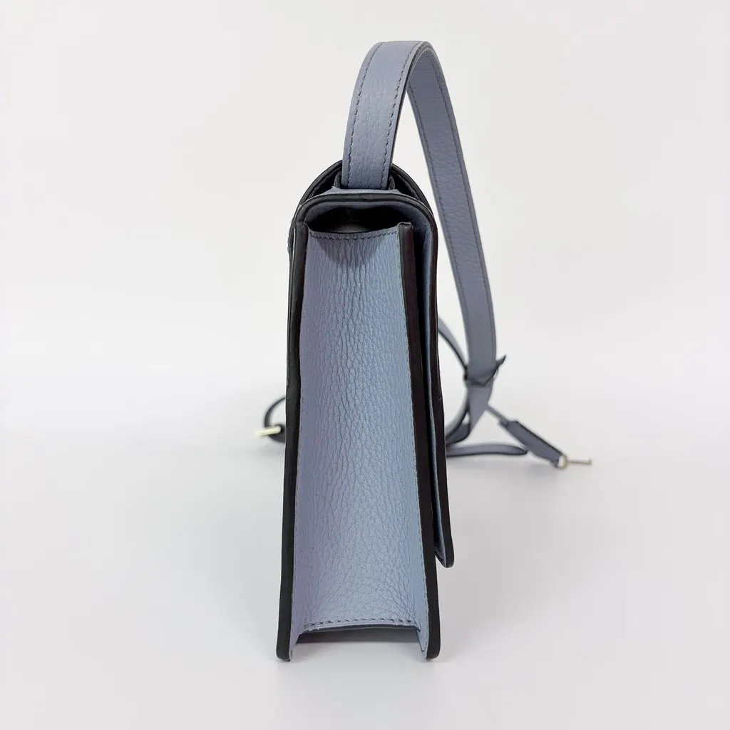 Moynat Leather Crossbody Bag Sky Blue Blue Leather Good - Model View