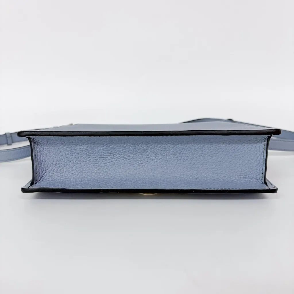 Moynat Leather Crossbody Bag Sky Blue Blue Leather Good - Box View