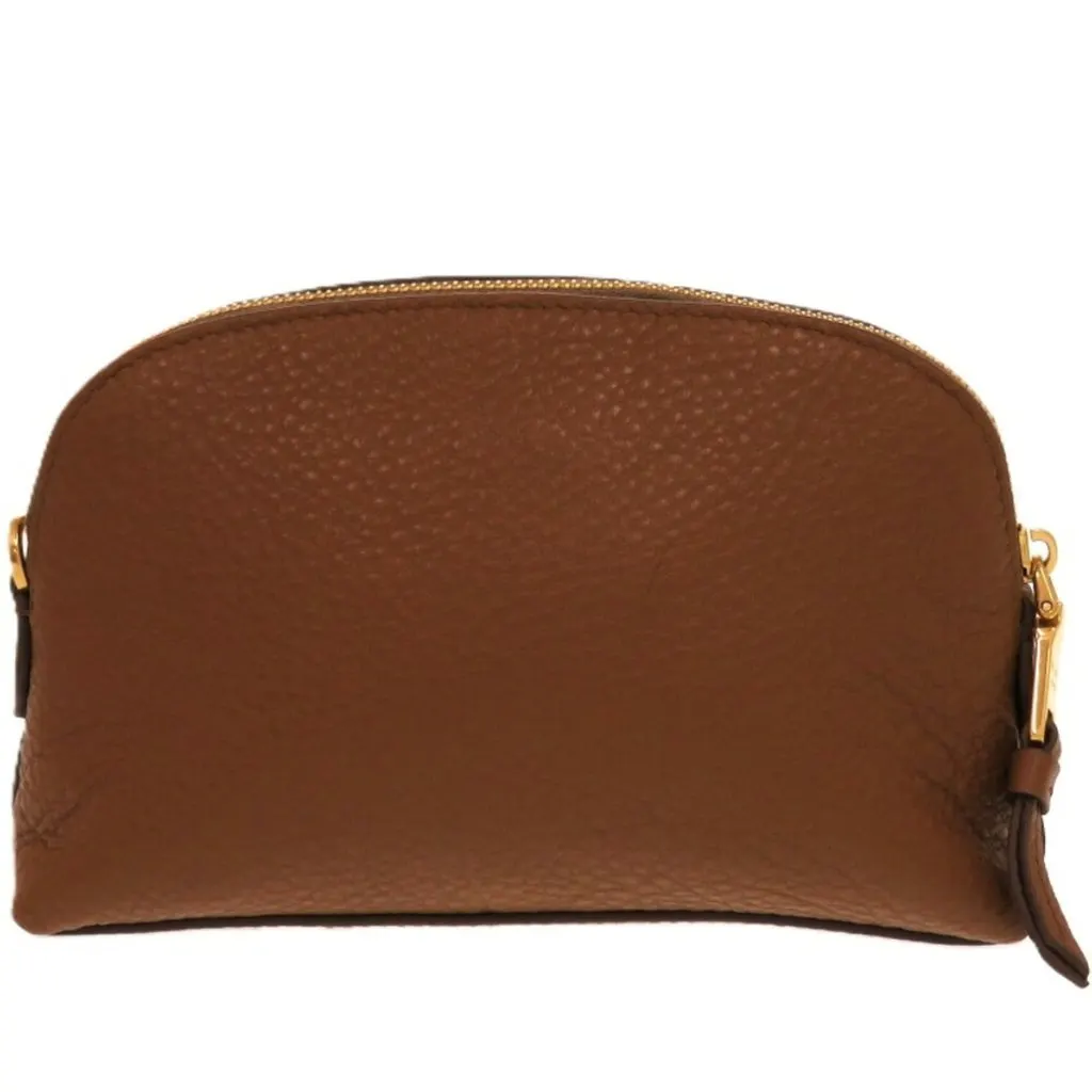Prada Brown leather pouch bag Brown Leather Good - Inside View