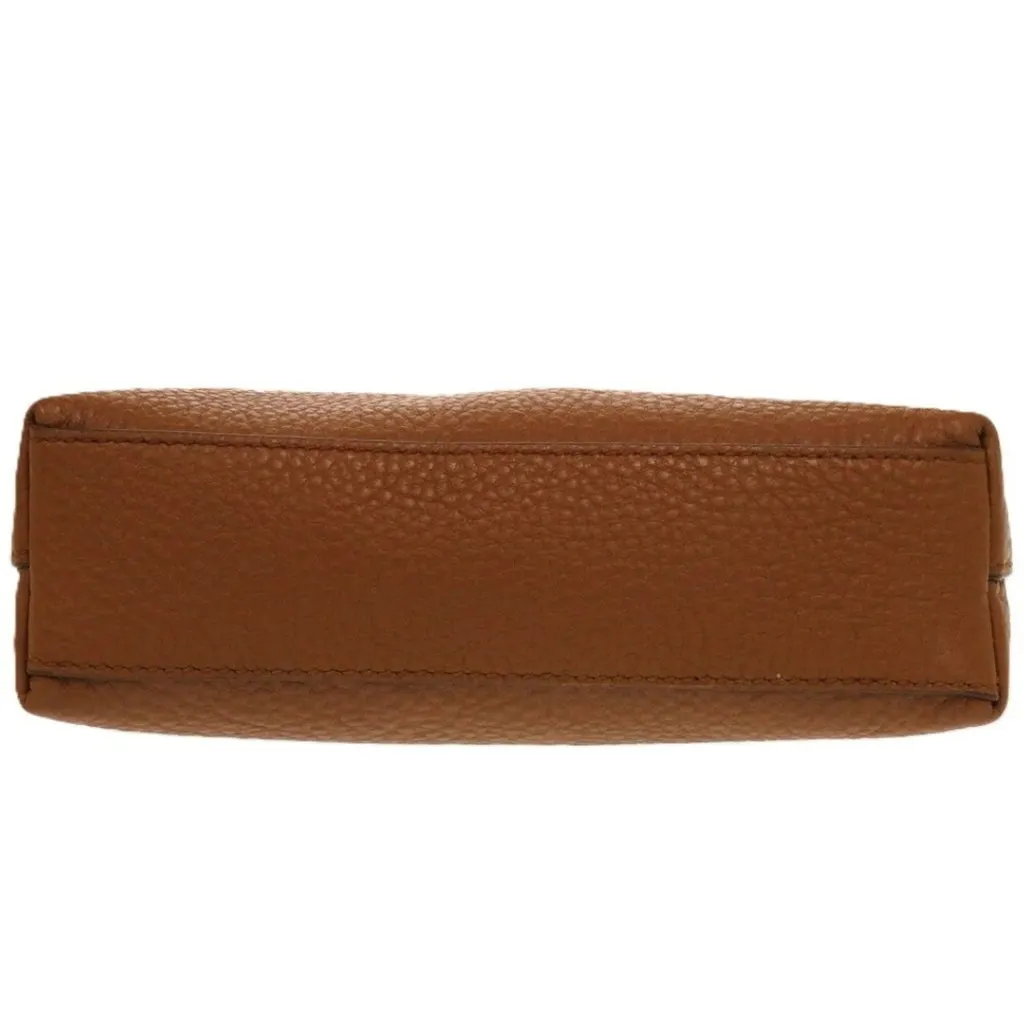 Prada Brown leather pouch bag Brown Leather Good - Model View
