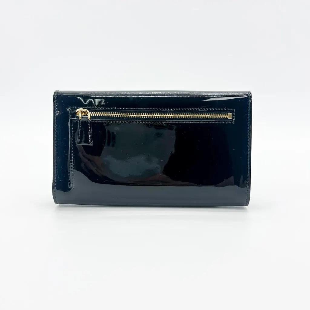 Prada Black Patent Clutch Bag MultiColor Leather Very good - Inside View