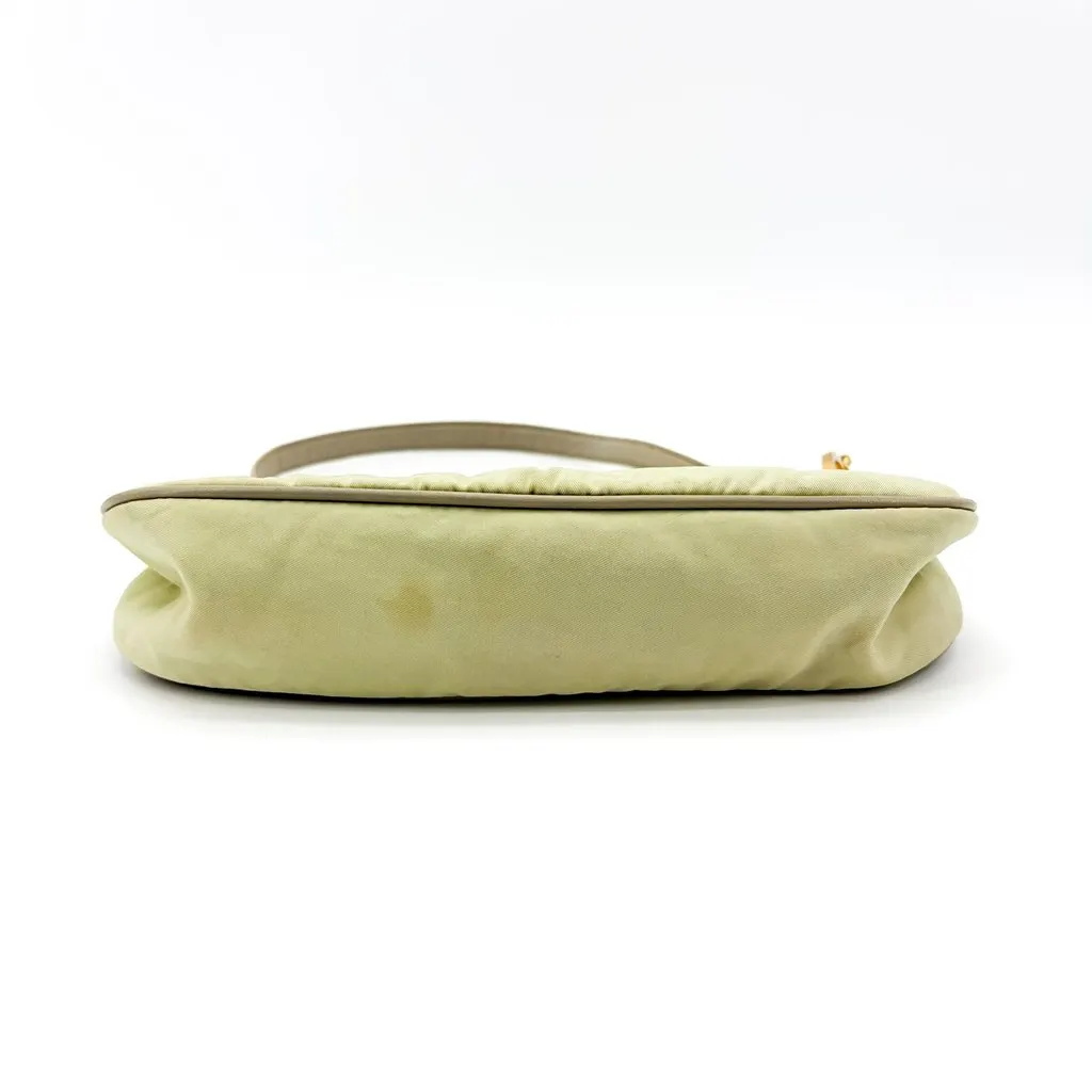 Prada Vintage Nylon Mini Shoulder Bag Light Green Green Polyamide Fair - Box View