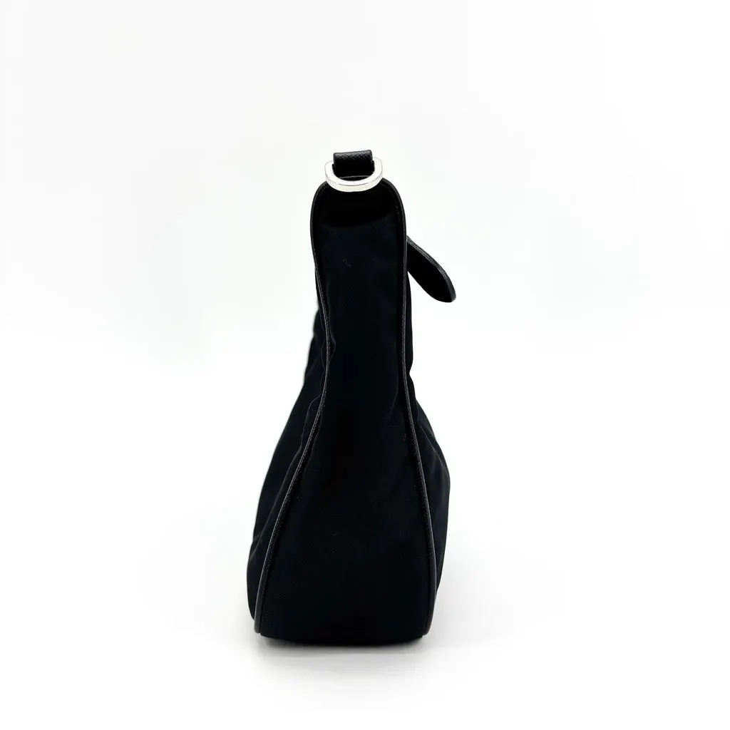 Prada Re-Edition 2000 Nylon Mini Bag Black Black Polyamide Good - Box View