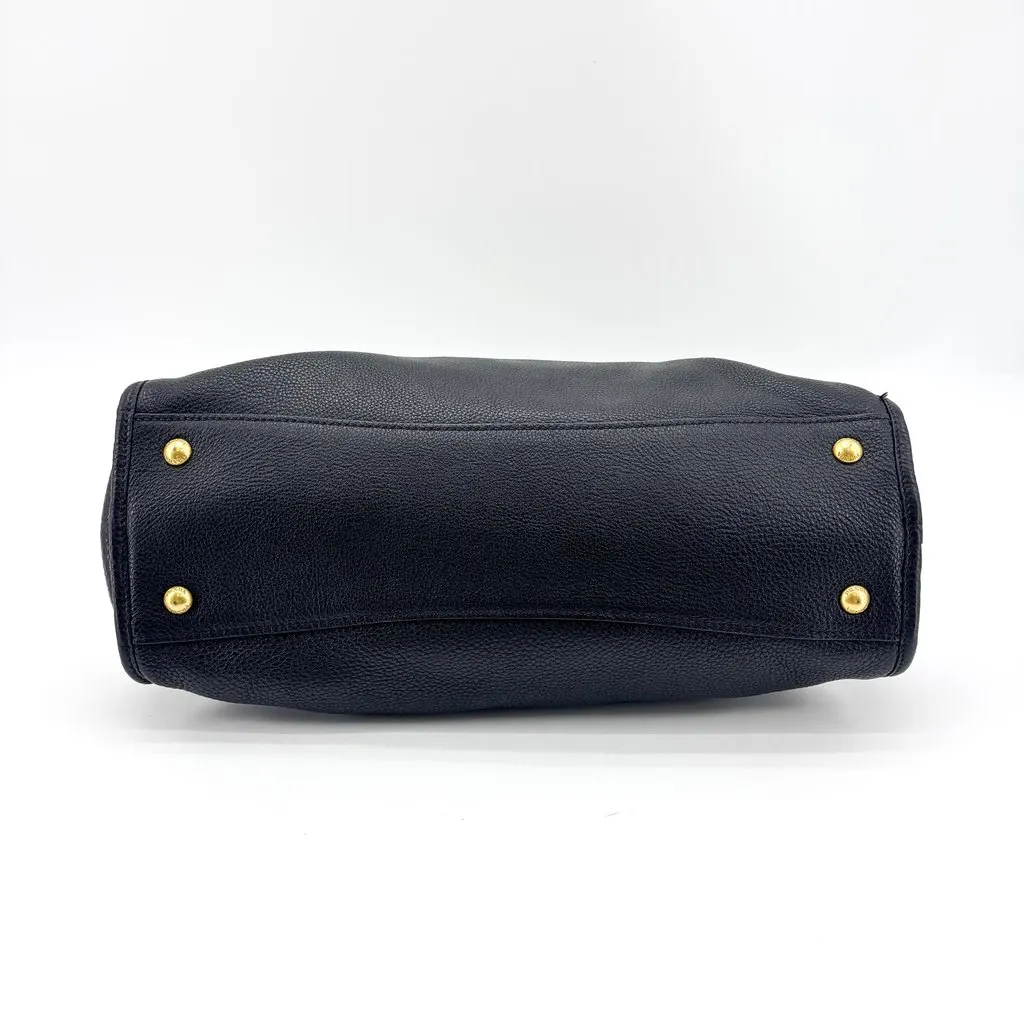 Prada Vitello Phenix 2-Way Tote Bag Black Black Leather Good - Box View