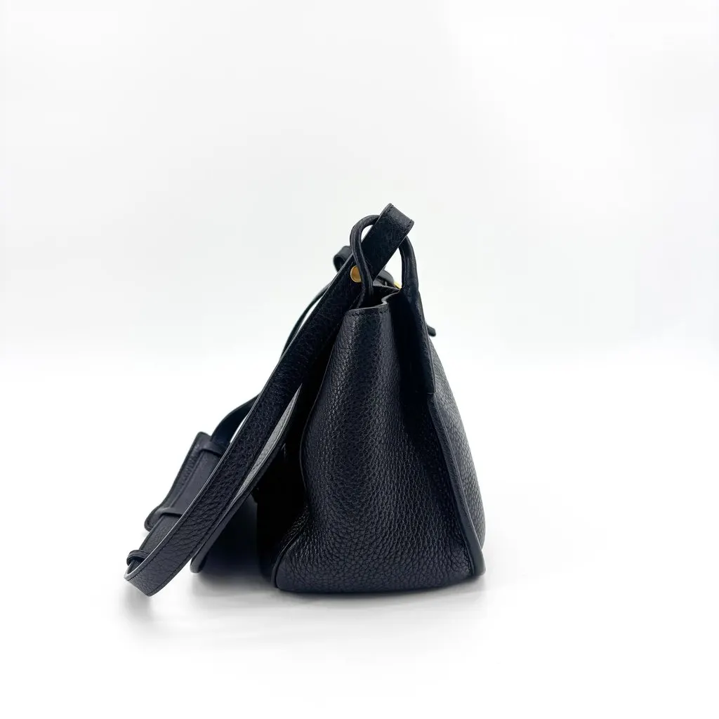 Prada Vitello Phenix Flap Shoulder Bag Black Black Leather Good - Box View