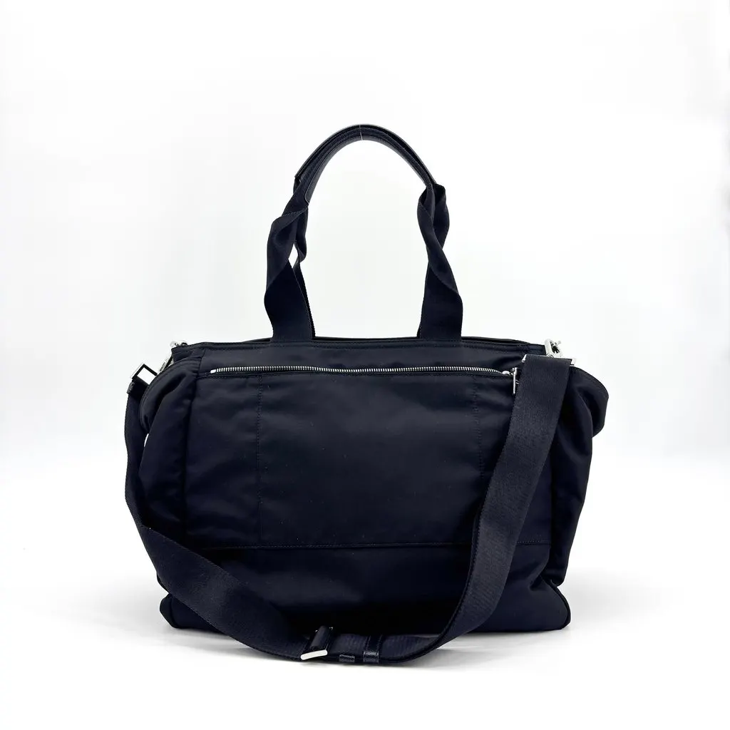 Prada Tessuto Nylon Tote Shoulder Bag Black Black Polyamide Good - Inside View