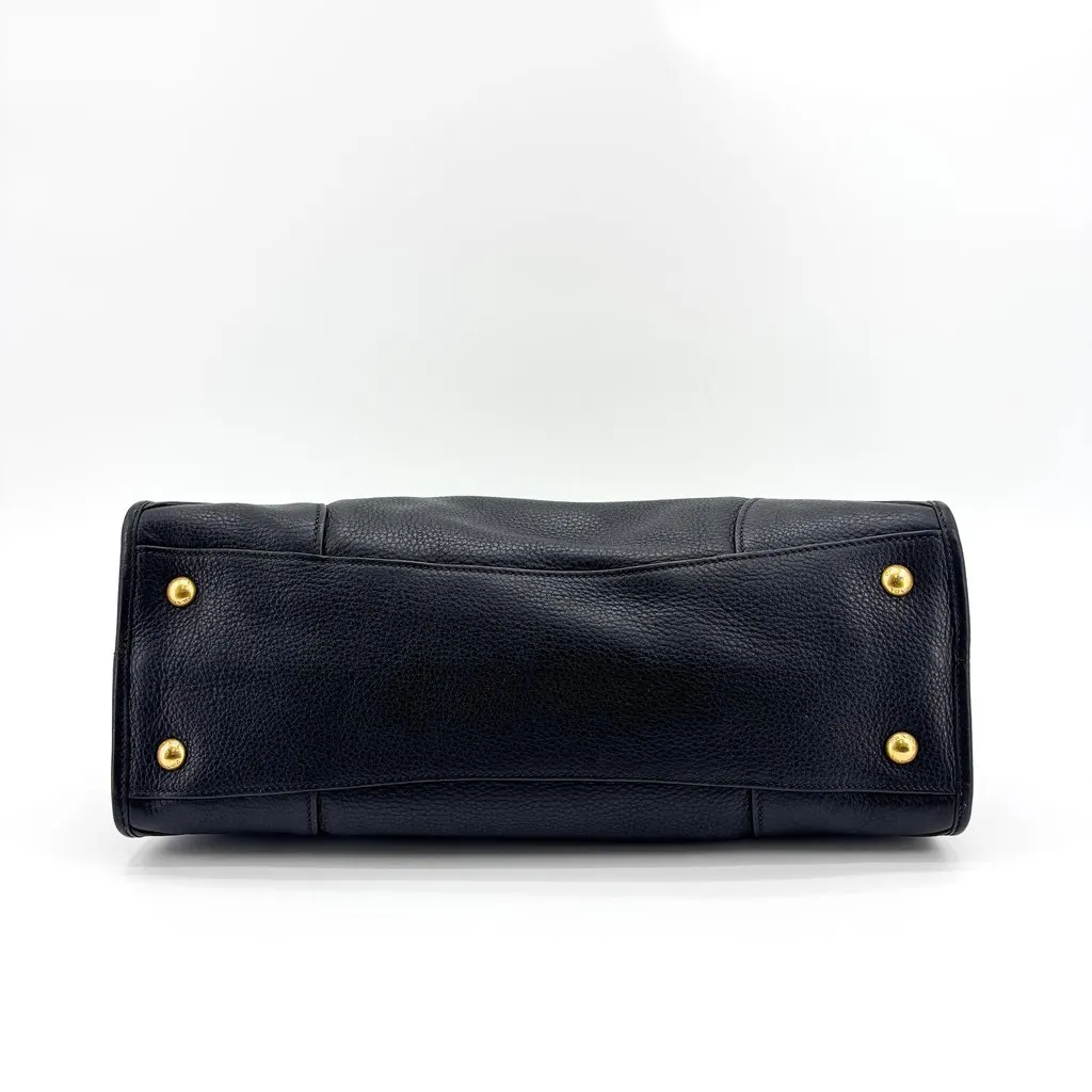 Prada Vitello Phenix 2-Way Tote Bag Black Black Leather Good - Box View