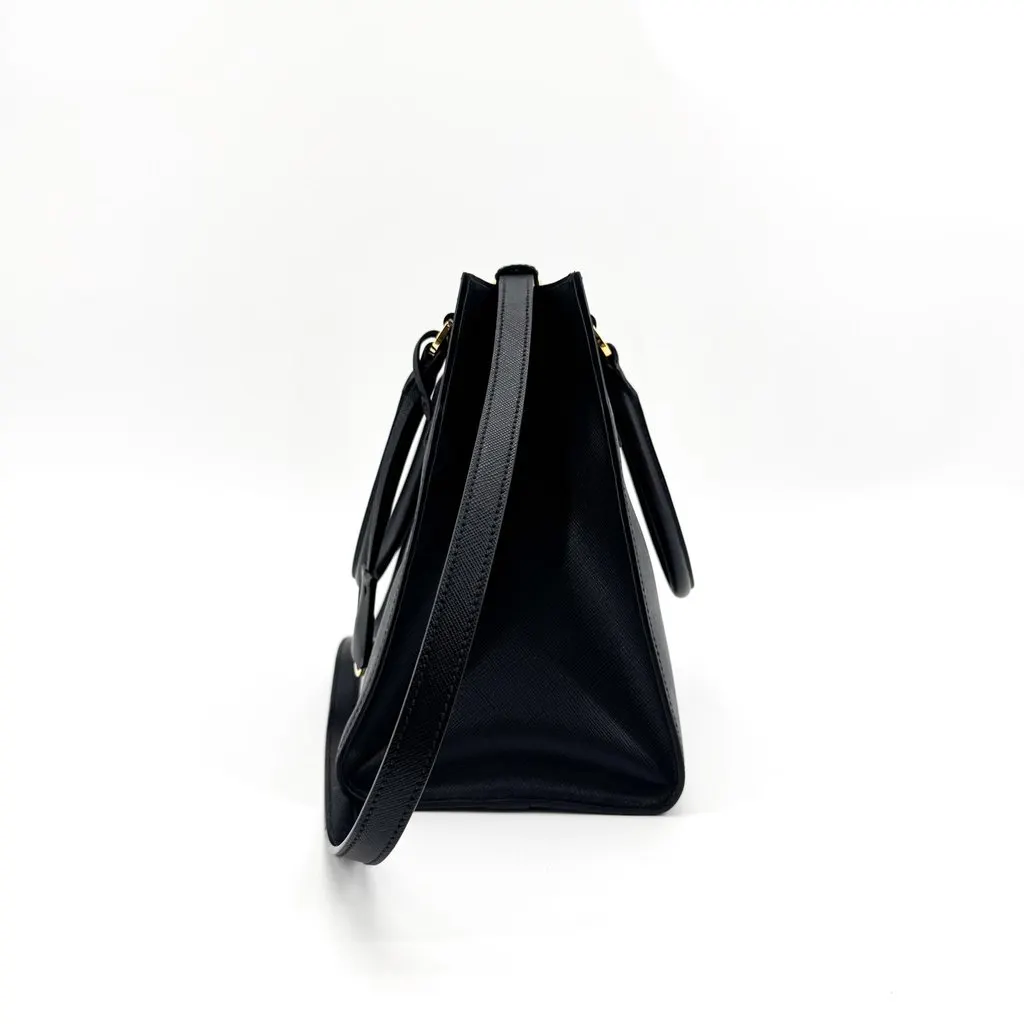 Prada Galleria Saffiano Leather Medium Bag Black Black Leather Very good - Inside View