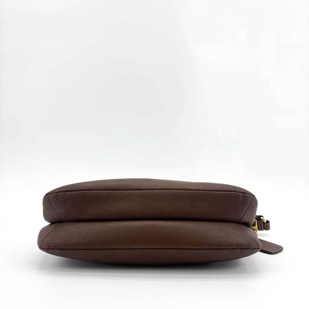 Prada Vitello Phenix Shoulder Bag Brown Brown Leather Good - Box View