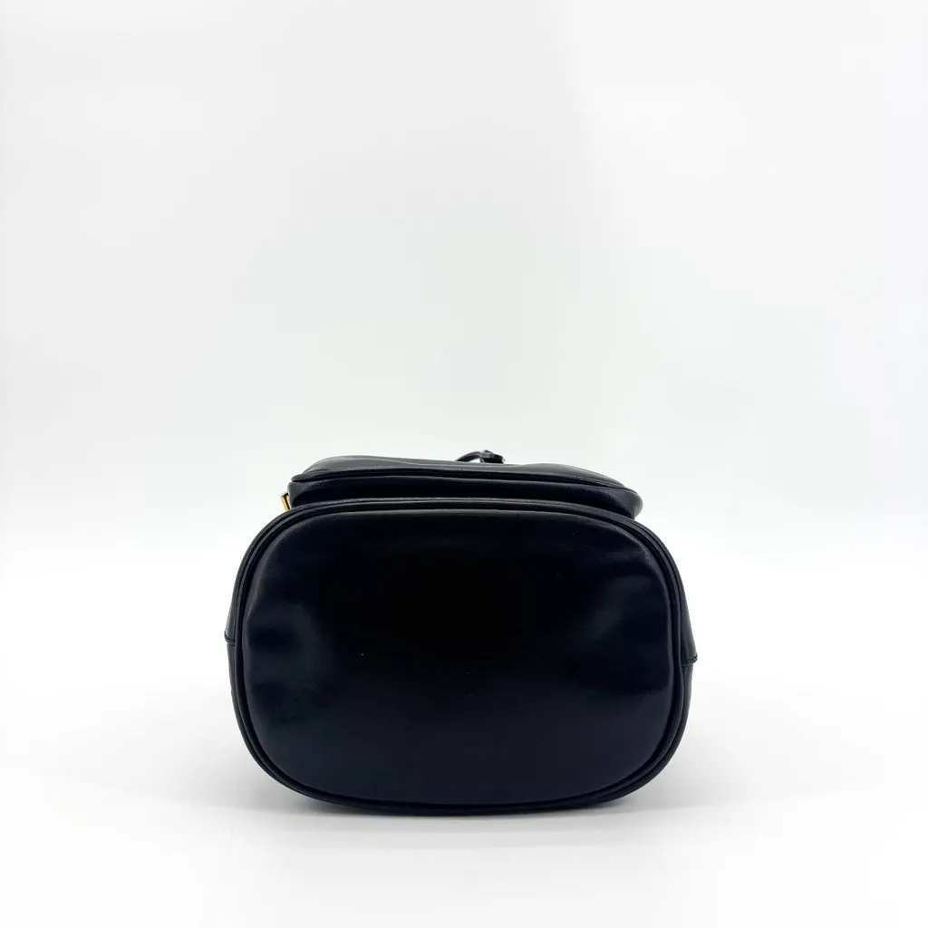 Prada Leather Duet Bucket Bag Black Black Leather Good - Box View