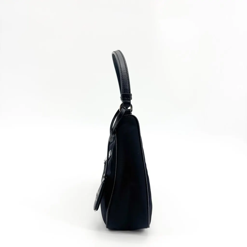 Prada Re-Edition 2005 Re-Nylon Mini Bag Black Black Polyamide Good - Inside View