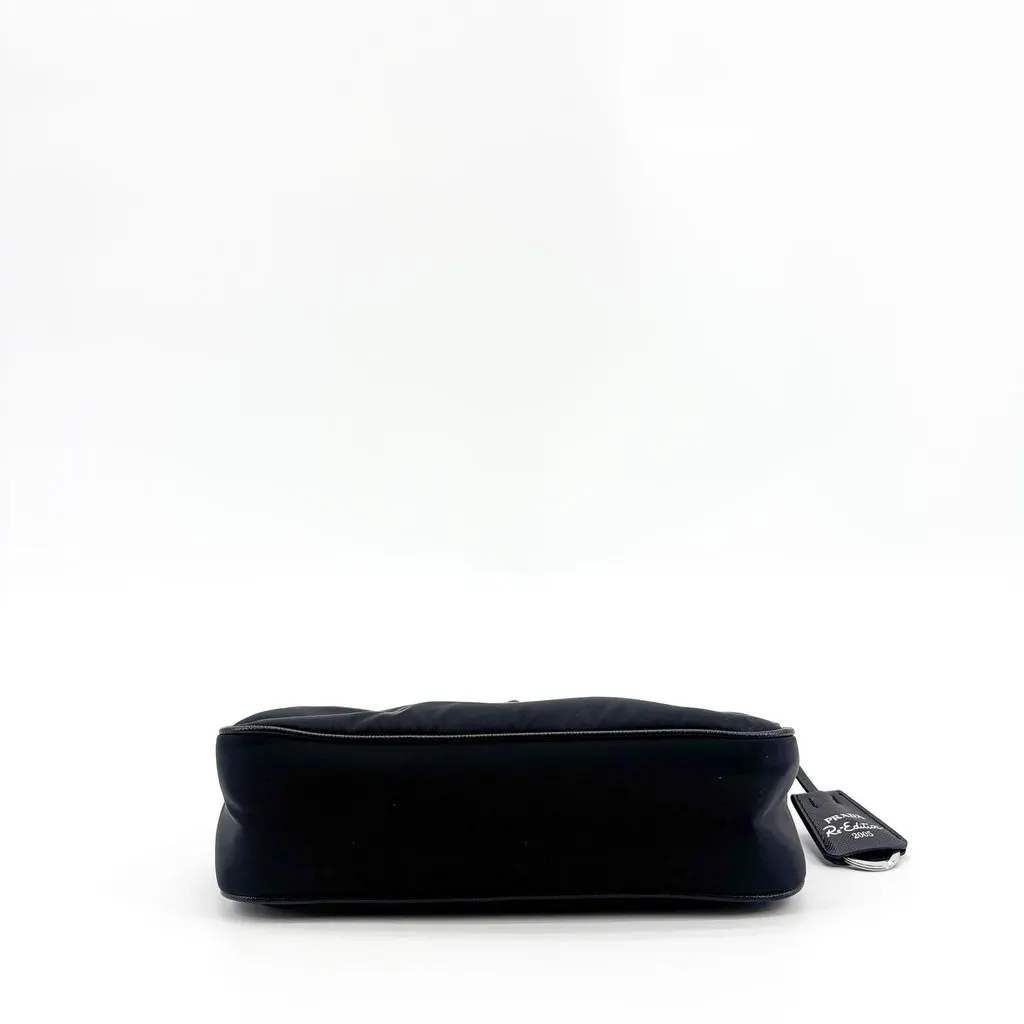 Prada Re-Edition 2005 Re-Nylon Mini Bag Black Black Polyamide Good - Box View