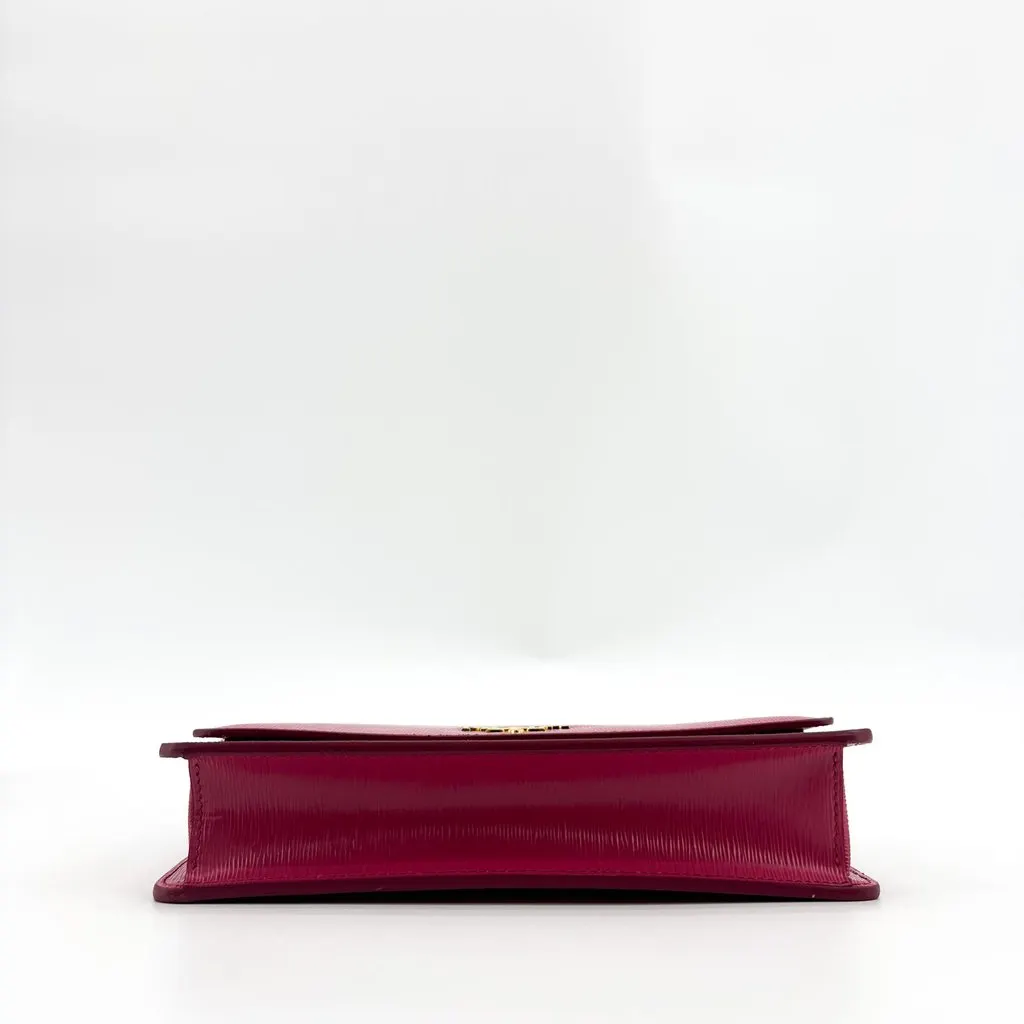 Prada Vitello Move Flap Shoulder Bag Red Red Leather Good - Box View