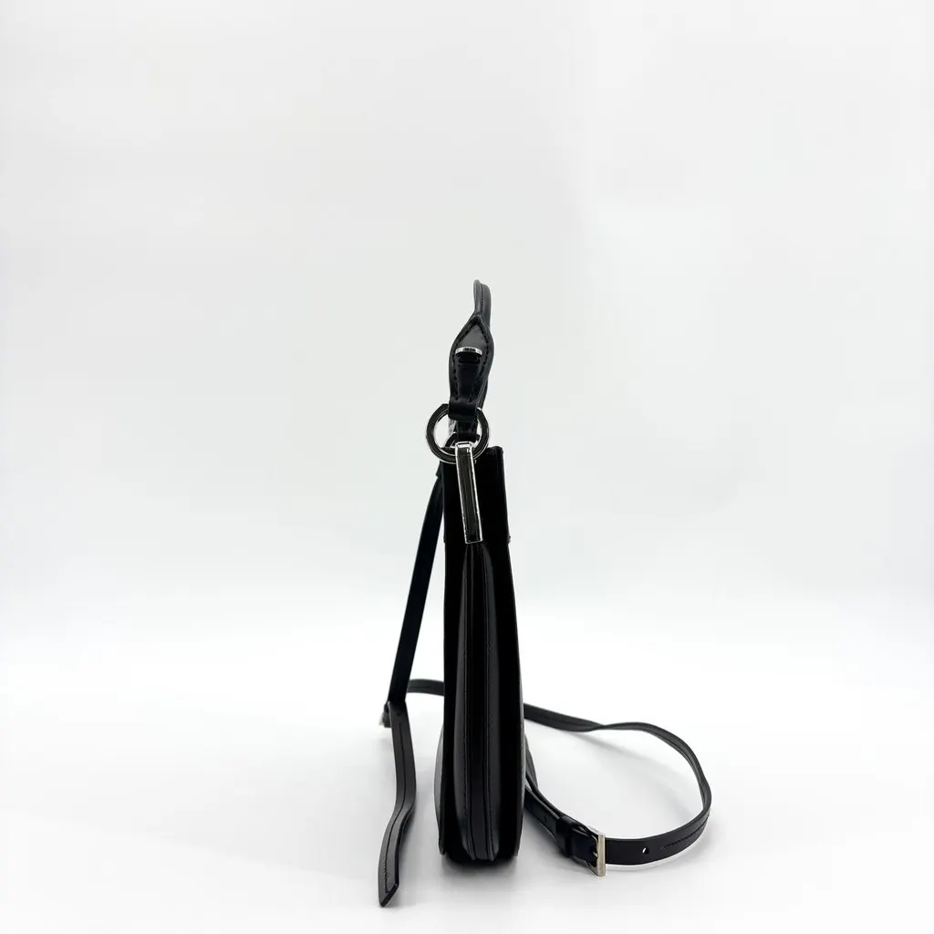 Prada Margit Small Leather Shoulder Bag Black Black Leather Very good - Box View