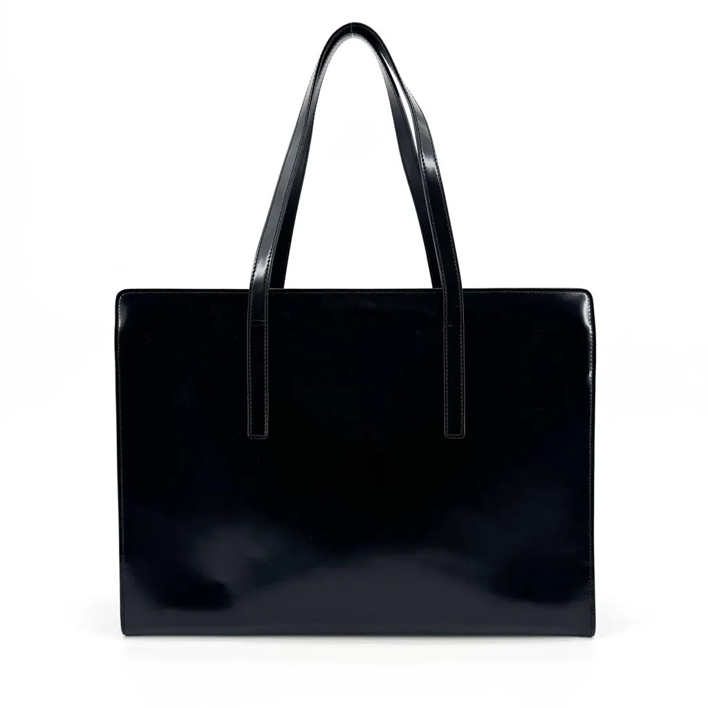 Prada Re-Edition 1995 Brushed Leather Large Handbag Black Black Leather Very good - Inside View