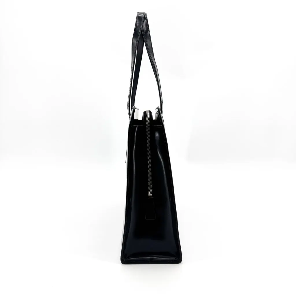 Prada Re-Edition 1995 Brushed Leather Large Handbag Black Black Leather Very good - Box View