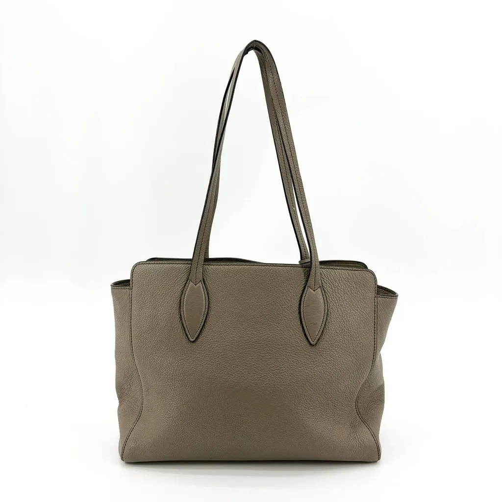 Prada Vitello Phenix Shoulder Tote Bag Gray MultiColor Leather Good - Inside View
