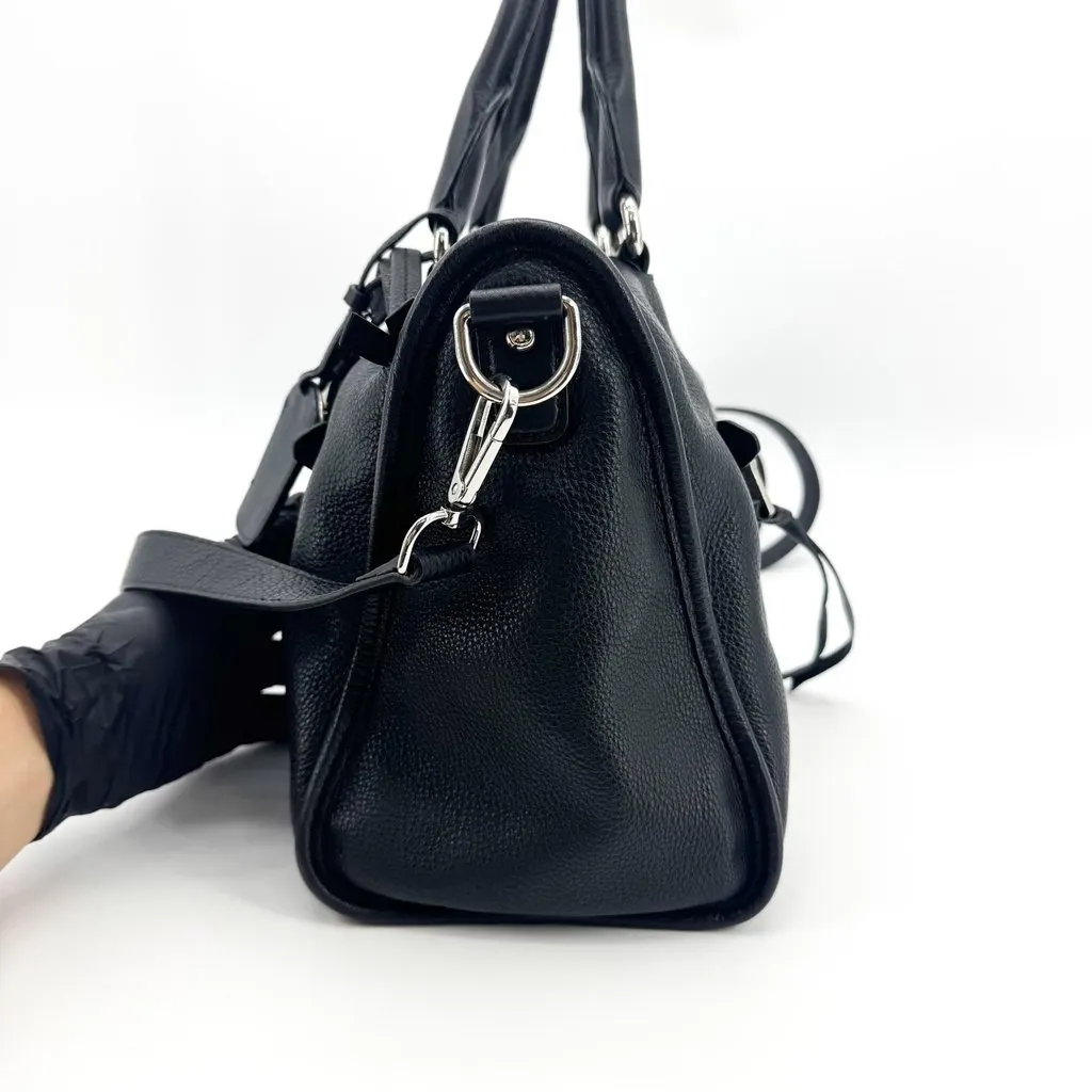 Prada Vitello Phenix Tote Bag Black Black Leather Very good - Inside View