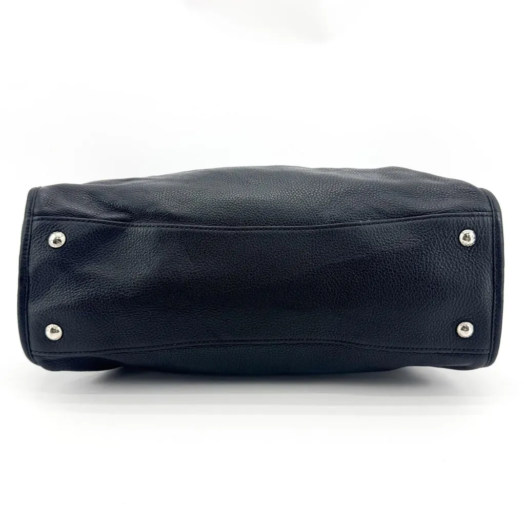 Prada Vitello Phenix Tote Bag Black Black Leather Very good - Box View