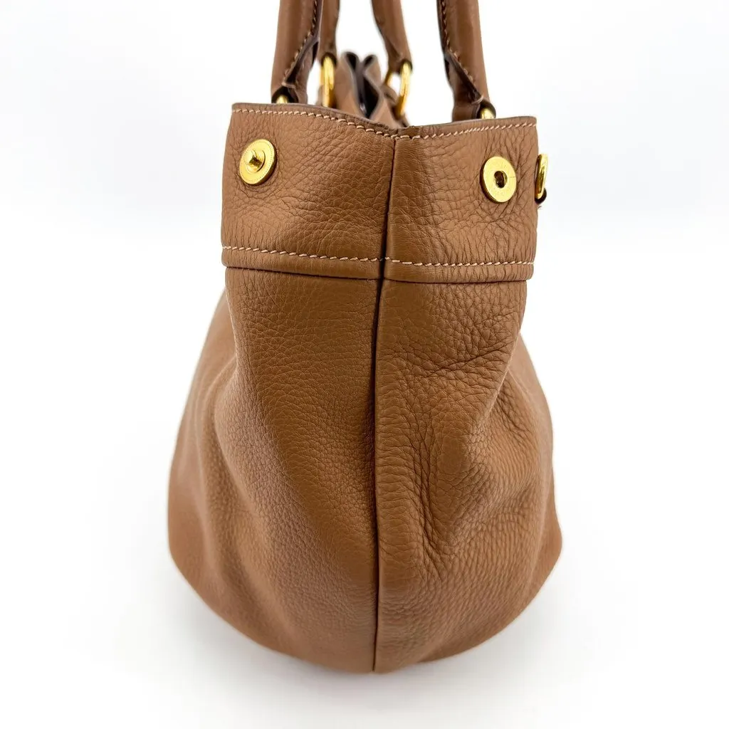 Prada Vitello Daino Tote Bag Brown Brown Leather Very good - Box View