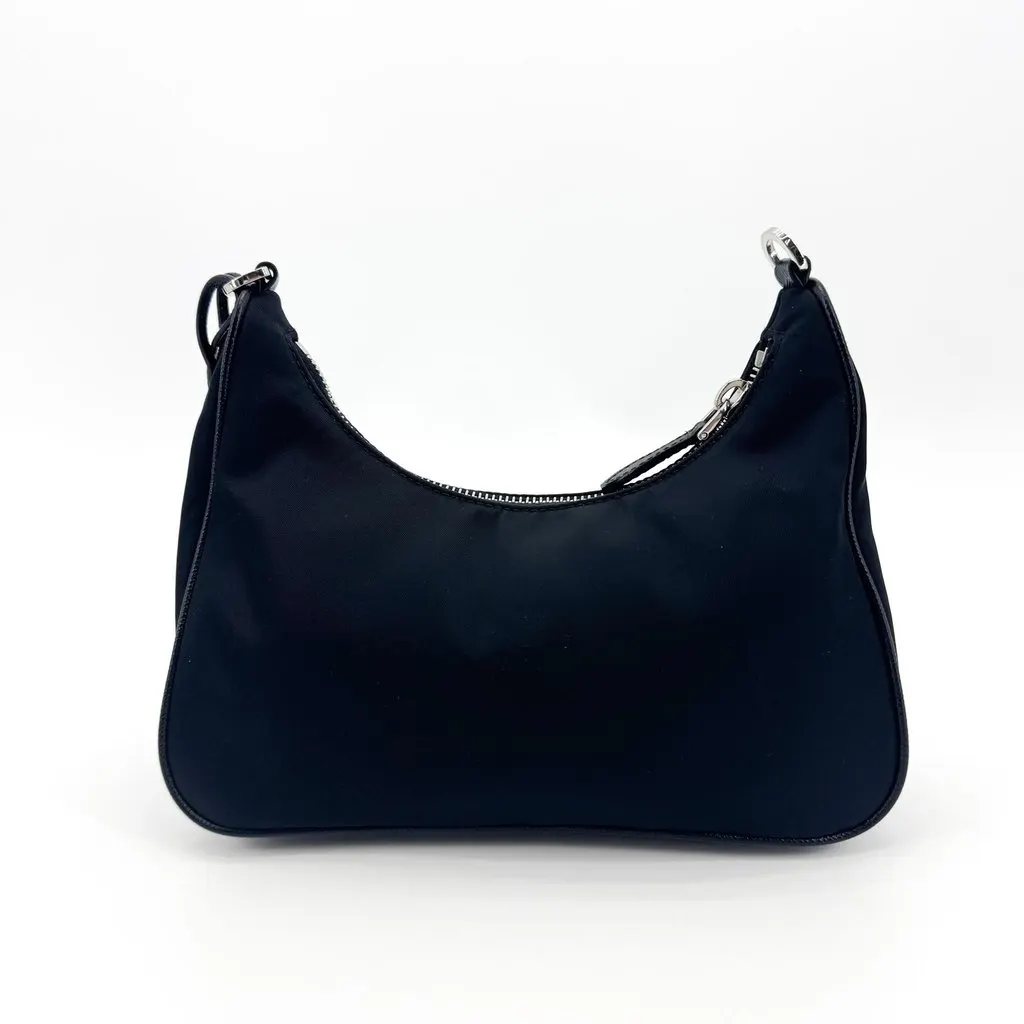 Prada Re-Edition 2005 Re-Nylon Mini Bag Black Black Polyamide Good - Inside View